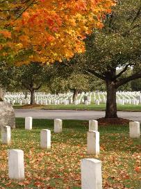 Arlington National Cemetery in the Fall